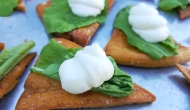 Crispy Flatbread with Arugula and Local Goat Cheese